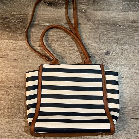 Striped purse with matching wallet - Picture 2 of 5